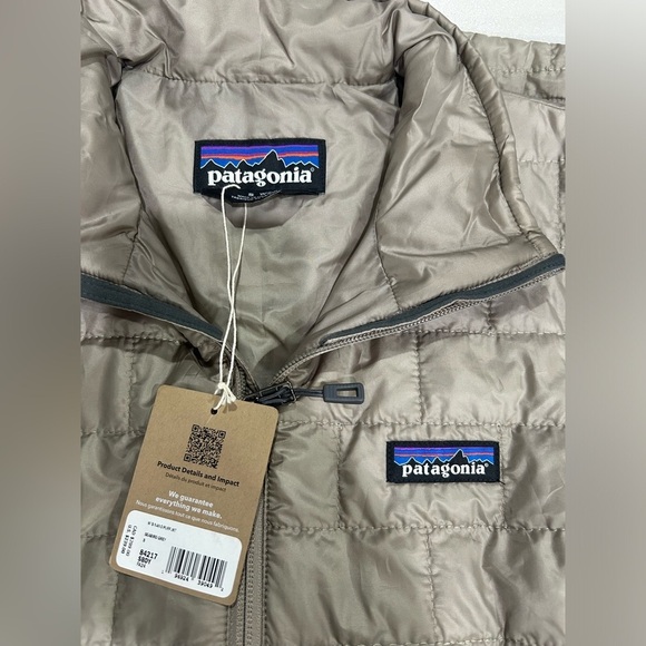 Patagonia Women’s Small Nano Puff Insulated Jacket Seabird Grey Puffy NWT - Picture 5 of 13